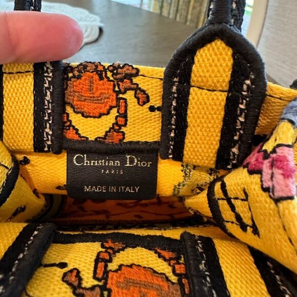 Christian Dior Zodiac Pixel Embroidery Mini Vertical Book Tote - Picture 4 of 9